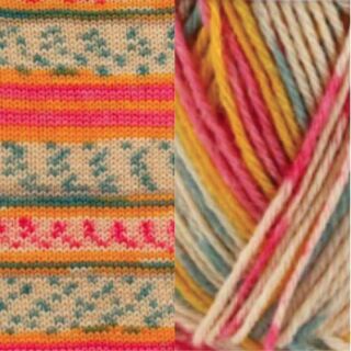 Harlequin Sock Yarn - col 04 (Orange)