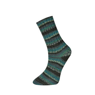 Himalaya Socks Bamboo - Turquoise-Dark Green-Blue Grey (120-04)
