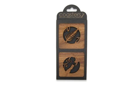 Duo Wooden Coasters NZ