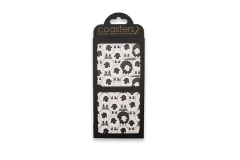 Duo Pattern Coasters Locals Sheep