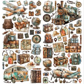 49 and Market - Wanderlust Explorer Laser Cut Elements