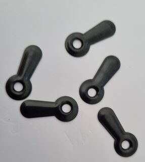 Turn Mounts - Black Round End