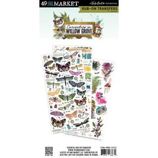 49 and Market - Curiosities In Willow Grove - Rub-On Transfers