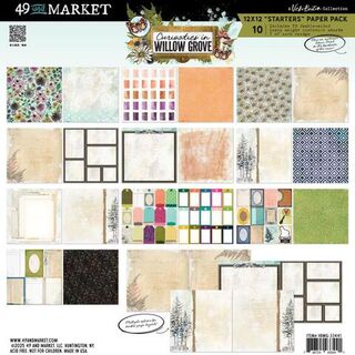 49 and Market - Curiosities In Willow Grove - 12x12 