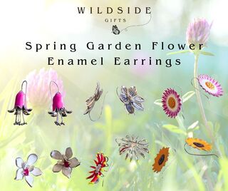 New Spring Garden Flower Enamel Earrings