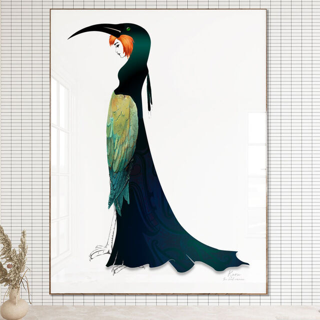 Maori Art Print - Kuru - The Bird Woman - A Maori Legend