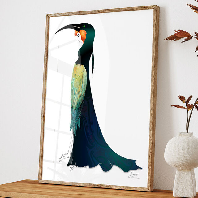 Maori Art Print - Kuru - The Bird Woman - A Maori Legend