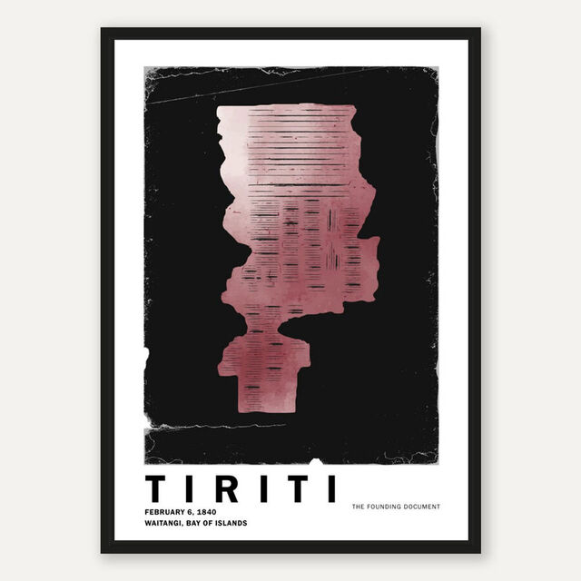 New Zealand History Abstract Art Print - Te Tiriti - Treaty of Waitangi