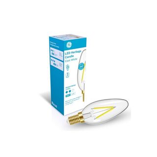 LED Cool White SES 2.7W Candle Clear