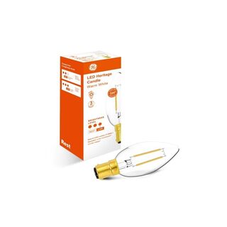 LED Warm White SBC 4W Candle Clear