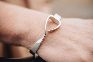 Sterling Silver Jump Bangle