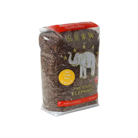 Five Stars Elephant Thai Red Cargo Rice 1kg