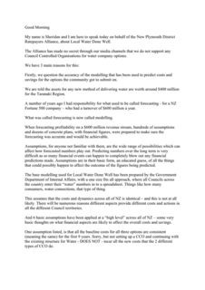 Our Speech to Elected Officals about Local Water Done Well.