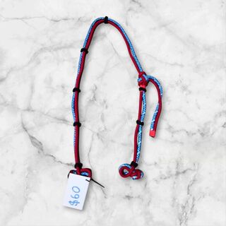 Red And Blue rope bridle