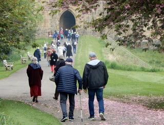 Off to the castle we go, Alnwick UK