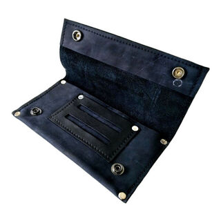Tobacco Pouch NZ Made Leather Black MH408