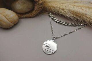 Tino Two Chains Necklace Silver