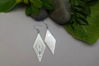 Whatu Earrings Silver