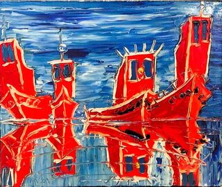 'Four Tugboats' by Vincent Duncan