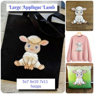 Large Applique Lamb
