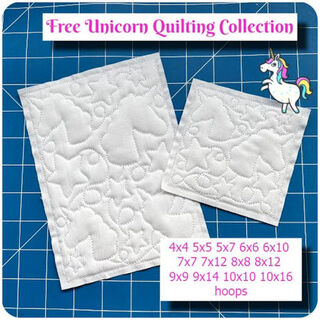 Free Unicorn Quilting Set