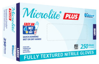 TGC Nitrile Gloves PowderFree Microlite Plus XLarge Pack 250
