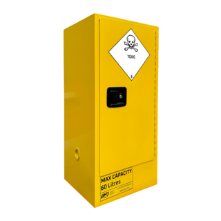 Indoor toxic substance storage cabinet with 60L capacity