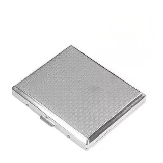 Cigarette Case Metal - Large Size - Engraved Pattern No. 18