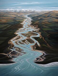 the Waitaki river, Canterbury