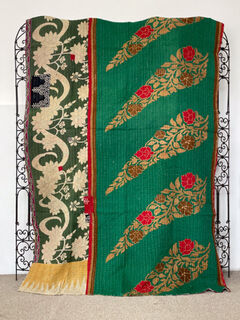 Vintage Kantha Quilt 30