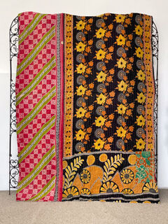 Vintage Kantha Quilt 37