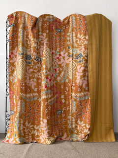 Paradise Kantha Quilt Orange