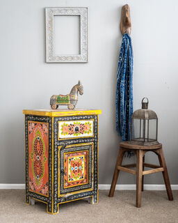 Hand Painted Bedside Table