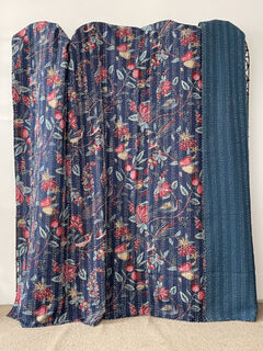 Navy Blue Kantha Quilt