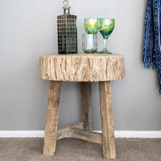 Rustic Log Stool/Table