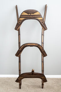 Vintage Camel Saddle Towel Rack