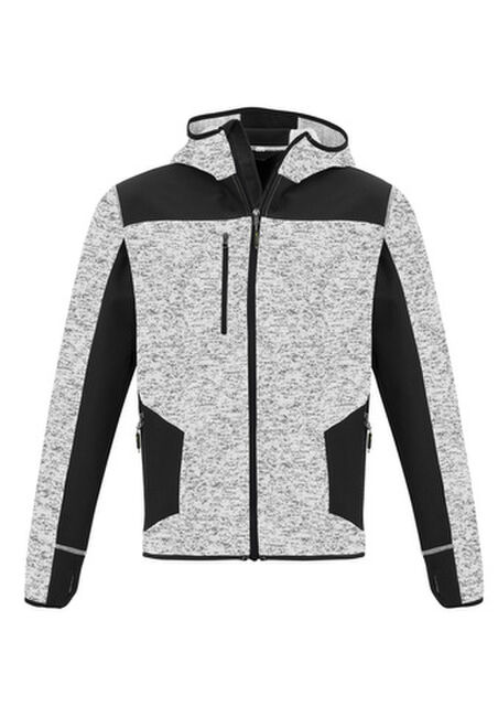 Unisex Streetworx Reinforced Knit Hoodie Grey