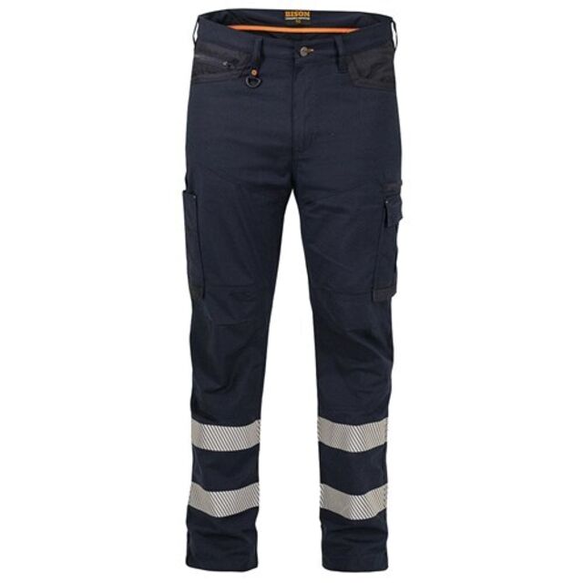 Trouser Lightweight Stretch Polycotton Taped Navy