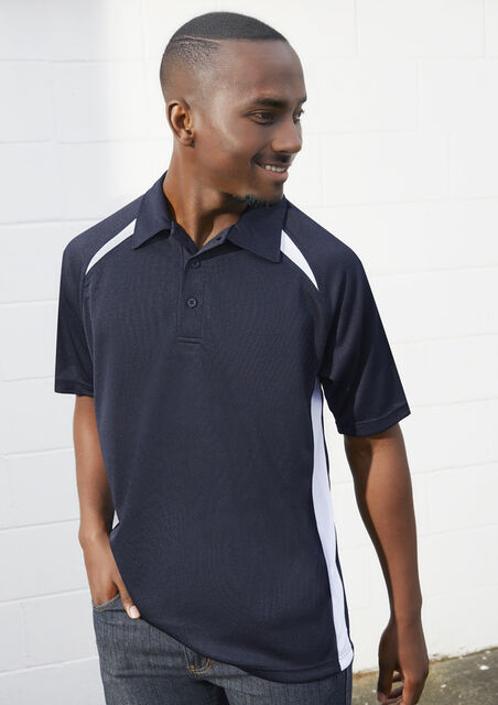 Mens Splice Short Sleeve Polo